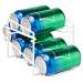 Set Of 2 Fridge Coated Wire 12oz. Can Rack