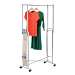 Steel Double Folding Square Tube Garment Rack