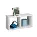 White Double Cube Wall Shelf