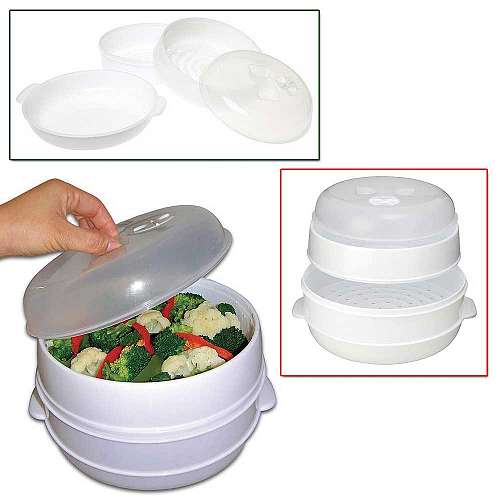 2 Tier Microwave Steamer