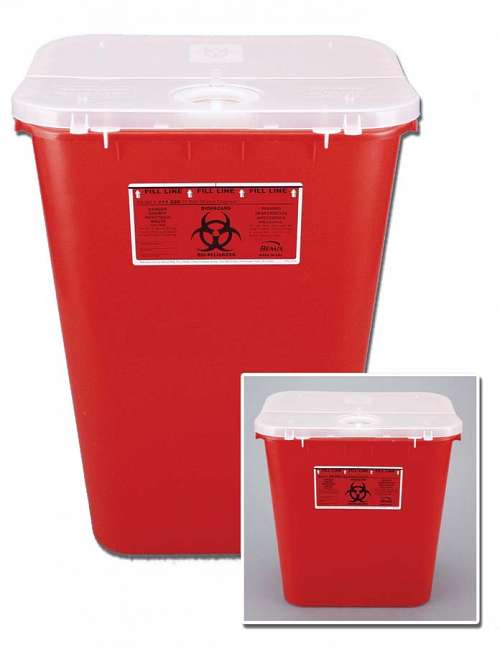 Dual-Purpose Lid Sharps Container