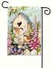 Cottage Birdhouse Garden Flag