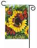 Sunny Monarchy Garden Flag