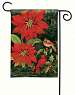 Poinsettia Cardinals Garden Flag