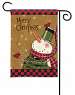 Country Snowman Garden Flag