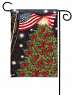 Patriotic Christmas Garden Flag