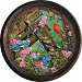 Songbirds Vintage Tin Wall Clock