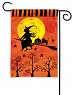 Witch's Ride Garden Flag