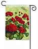 Geraniums Garden Flag