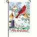 Snow Flurry Cardinals Garden Flag