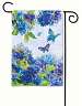 Blue Hydrangea Garden Flag