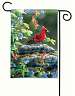 Cardinal Perch Garden Flag