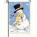 Snowman & Cardinals Garden Flag