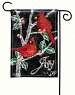 Christmas Cardinals Garden Flag
