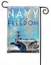 Navy Garden Flag