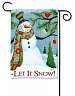 Let It Snow Garden Flag