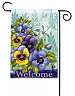 Pretty Pansies Garden Flag