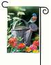 Garden Bluebird Garden Flag