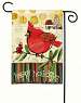 Happy Holidays Cardinals Garden Flag