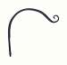 12 inch Forged Hook Curved Black