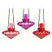 Set of 3, Garden Gems 6 oz Hummingbird Feeder