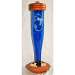 Cobalt Blue Etched Hbird Lantern
