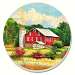Red Barn Coasters Set of 4