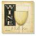 White Wine Coasters Set of 4
