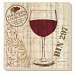 Love Wine Glass Coasters Set of 4