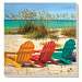 Beach Chairs Coasters Set of 4