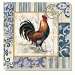 French Rooster Coasters Set of 4