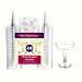 2 pc 4 Champagne Glasses Clear 40 ct