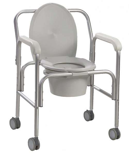 Aluminum Wheeled Commode