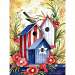 Birdhouse Trio Garden Flag