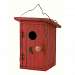 Birdie Loo Red Birdhouse