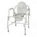 Deluxe Steel Drop-Arm Commode