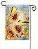 Yellow Finches Garden Flag