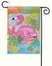Fancy Flamingo Garden Flag