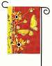 Yellow Butterfly Garden Flag