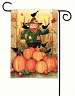 Give Thanks Scarecrow Garden Flag