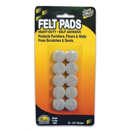3/4 Inch Self-Adhesive Felt Pads