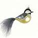 Chickadee with Feather Tail Ornament