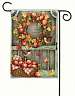 Screen Door Wreath Garden Flag