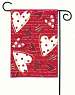 Valentine Hearts Garden Flag