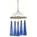 Cobalt Sea Glass Wind Chime