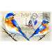 Bluebird Postcard Cutting Board