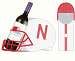 Nebraska Cornhuskers Cork and Wine Bottle Holder