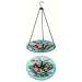 Glass Hummingbird Hanging Bird Feeder