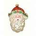 Holly Berry Santa Ornament