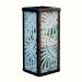 Frosted Palm Leaf Square Solar Lantern